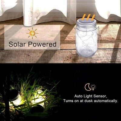 Dekoratif Güç Ateşböceği Dekoratif Açık Bahçe Noel Asılı LED Güneş Perisi Işıkları