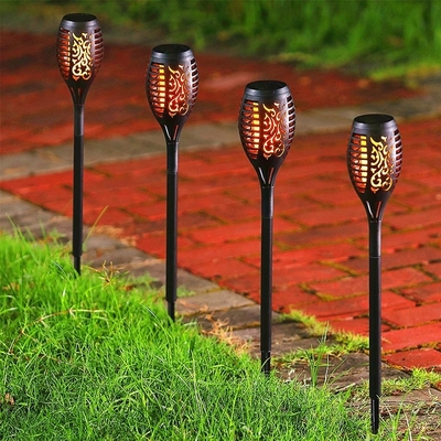 12LED 33LED Solar Alev El Feneri Dış Mekan Yanıp Sönen Suya Dayanıklı Solar LED Işık