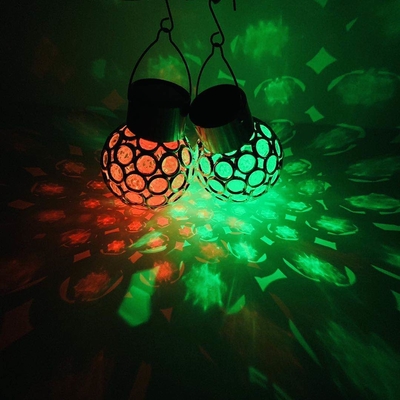 Güneş bahçe lambası yeni içi boş dekoratif asılı top led ışık cam top