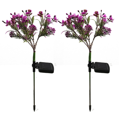 Phalaenopsis Solar LED Bahçe Işıkları Küçük Kır Çiçekleri Peyzaj Bahçe Çim Işık