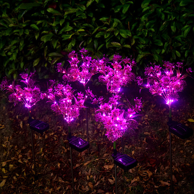 Phalaenopsis Solar LED Bahçe Işıkları Küçük Kır Çiçekleri Peyzaj Bahçe Çim Işık
