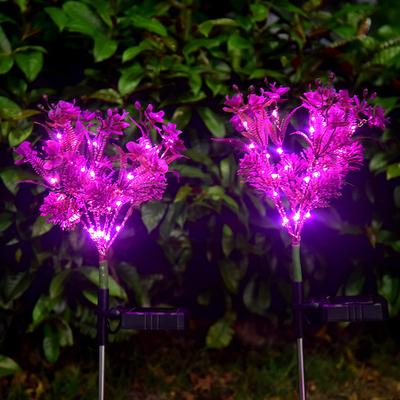 Phalaenopsis Solar LED Bahçe Işıkları Küçük Kır Çiçekleri Peyzaj Bahçe Çim Işık