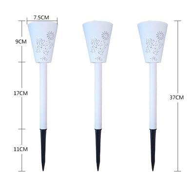2700K Hollow Kelebek Ekleme Solar LED Bahçe Işıkları Renkli