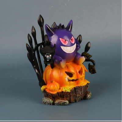 Anime Gengar Cadılar Bayramı Hayalet Kabak Fener Güneş Işık El Sanatları Şekil Ay Gölge Heykeli