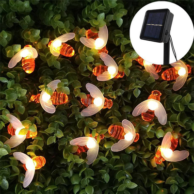 Açık Güneş Enerjili LED Dize Işıklar Arı Güneş Perisi Işıkları 5M / 9M