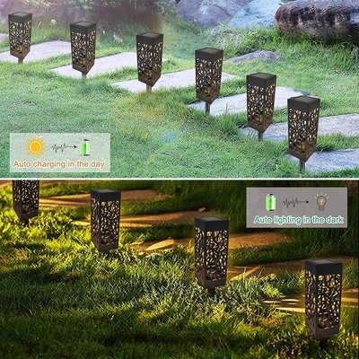 Led Hollow Solar Peyzaj Yolu Işıkları Açık Bahçe IP65 6000K