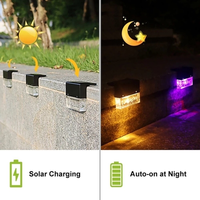 IP65 Sıcak Beyaz Güneş Güverte Işıkları Açık Merdiven Çitleri 2700K Güneş Enerjili Led Güverte Işıkları