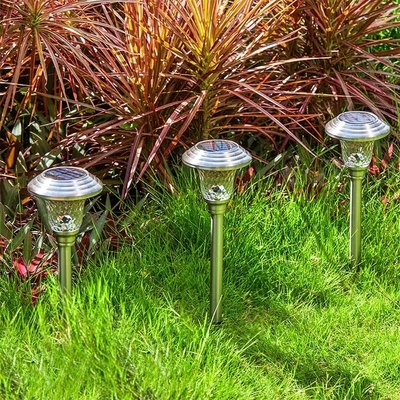 IP55 Suya Dayanıklı Solar Led Bahçe Işıkları 12 Saate Kadar Parlak Güneş Işığı