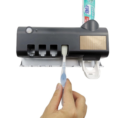 Sterilizasyon Kablosuz Duvar Tipi UV Diş Fırçası Tutacağı, Fırça Bardak Tutacağı ile
