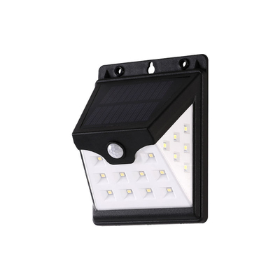 Akıllı Hareket Sensörü Güneş Enerjili LED Duvar Lambası 22 LED ABS 3.7V