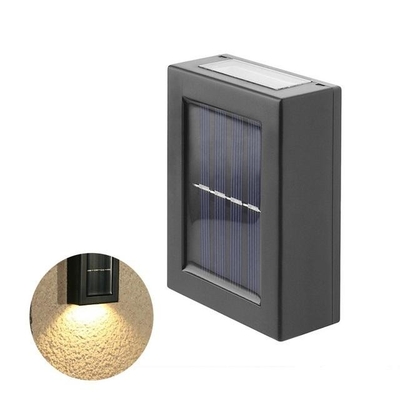 2/6LED Yukarı ve Aşağı Güneş Enerjili LED Duvar Lambası Merdiven Koridor Açık Bahçe Dekorasyonu