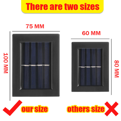 2/6LED Yukarı ve Aşağı Güneş Enerjili LED Duvar Lambası Merdiven Koridor Açık Bahçe Dekorasyonu