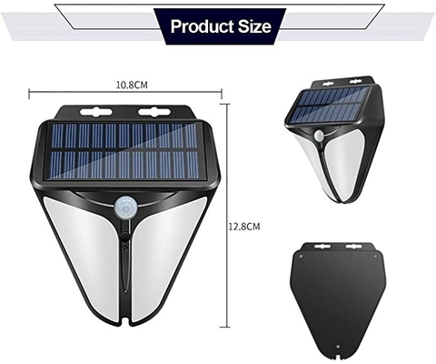 DC6V Yard Garaj Kablosuz Güneş Enerjili LED Duvar Lambası 6000K, 3 Seçilebilir Modlu