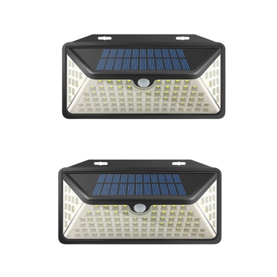 3 Aydınlatma Modlu Suya ve Isıya Dayanıklı Güneş Enerjili LED Duvar Lambası 550lm