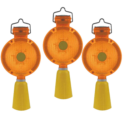 Barikat LED Uyarı Güneş Enerjili Led Strobe Işık Dia 19cm Yükseklik 38cm