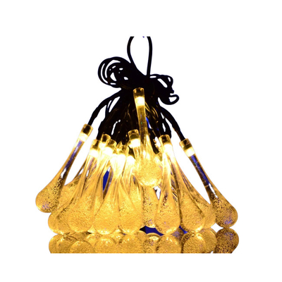 Çoklu Renk Solar LED Şerit Işıklar LED Su Damlası Peri Işık 4.5V 24lm/w WX-SDD-003