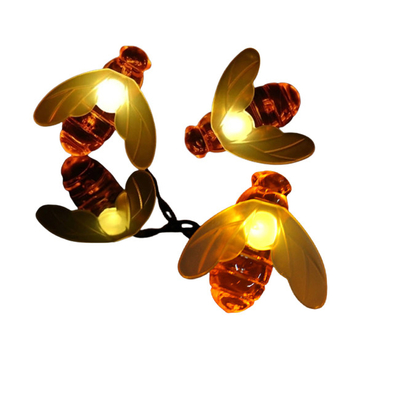 Şirin Solar Arı Bahçe Işıkları Akülü Noel Garland Işık 20lm/w