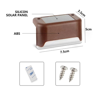 Açık Bahçe Solar Patio Adım Işıkları Su Geçirmez Peyzaj Işıkları