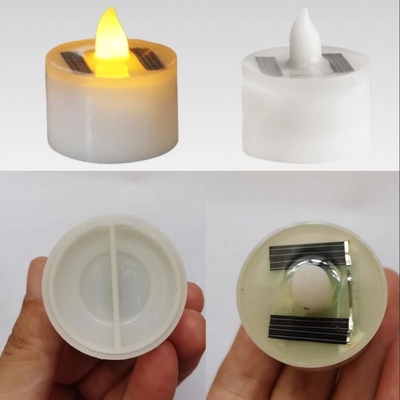 Alevsiz LED Güneş Enerjili Mum Işıkları Kapalı Atmosfer Dekoratif Işıklar