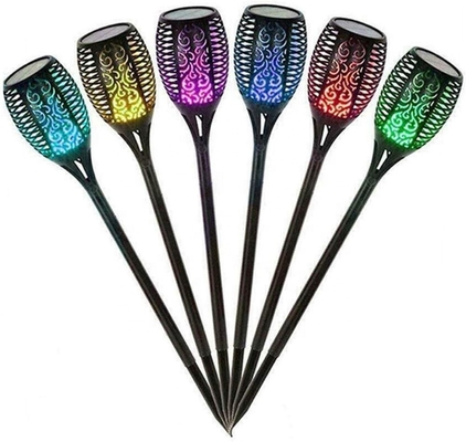 Açık Bahçe Güneş Alev Meşalesi Işıkları 96 adet LED'ler Güneş Enerjili LED Meşaleler