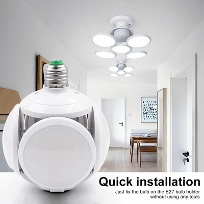 Ayarlanabilir Deforme Edilebilir LED Futbol UFO Lambası E27 40W Yatak Odası Çalışması İçin