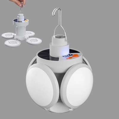Kamp için Katlanır LED Futbol Topu Lambası USB Şarj Arama Işığı