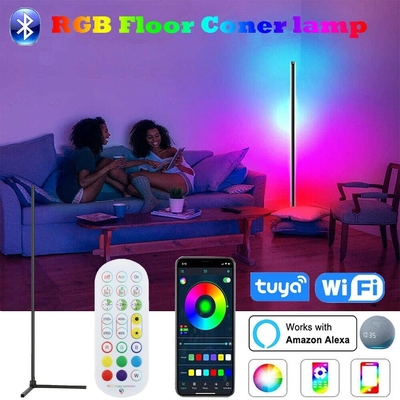 SMD5050 RGB Solar LED Projektör Işıkları Dekor Kapalı Ayaklı Lamba