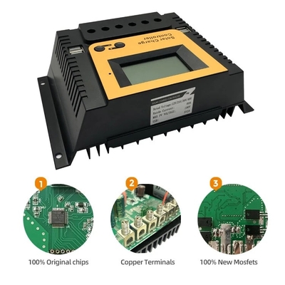 PWM Solar Şarj Paneli Kontrol Regülatörü 10A 20A 30A 40A 12V 24V 36V 48V