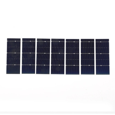 Fotovoltaik Taşınabilir için 52 * 19mm 0.5V 0.24W Güneş Paneli Şarj Cihazı Monokristal Sistem