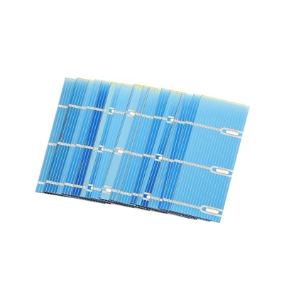Fotovoltaik Taşınabilir için 52 * 19mm 0.5V 0.24W Güneş Paneli Şarj Cihazı Monokristal Sistem
