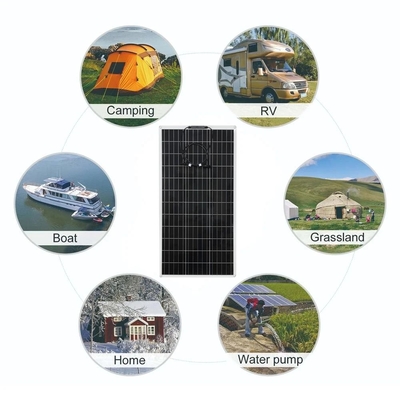 12V Pil Taşınabilir Esnek Hücreler için 200W Güneş Paneli Kiti Pil Şarj Cihazı