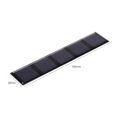 Güç Bankası için 0.5W 2.5V 145 * 28mm Açık Taşınabilir Güneş Paneli Şarj Cihazı