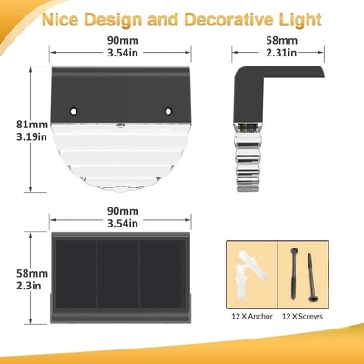 IP44 Suya Dayanıklı Solar LED Bahçe Adım Işıkları 8-10 Saat Çalışma Süresi Küçük Boy